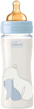 Chicco Original Touch Glass Baby Bottle Blue (240 ml)