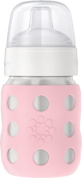 lifefactory Baby-Weithalsflasche 235 ml mit Soft Sippy Cap desert rose