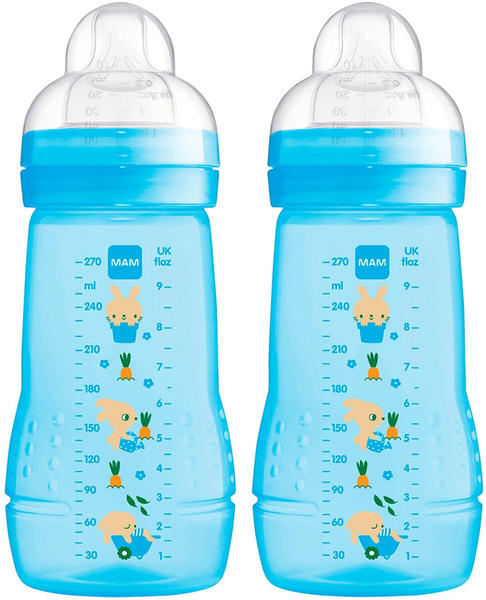 MAM Babyflasche Easy Active 270 ml im Doppelpack Hase