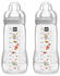 MAM Babyflasche Easy Active 330 ml im Doppelpack Weltall grau