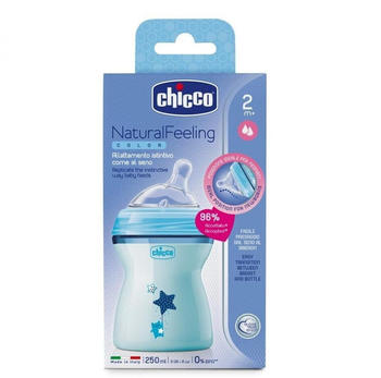 Chicco Natural Feeling 6m+ Blue (250 ml)