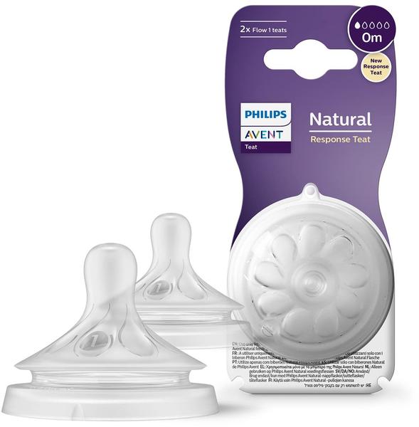 Philips AVENT Natural Response Nipple T1 Newborn Flow x2 (SCY961/02)