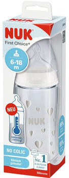NUK First Choice+ Babyflasche 6 - 18 Monate Krokodil