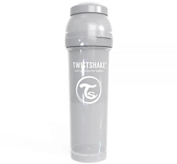 Twistshake Anti-Kolik-Babyflasche Grau 330ml