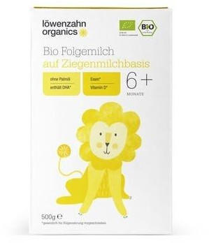 Löwenzahn Organics Bio Folgemilch auf Ziegenmilchbasis 6+ (500g)