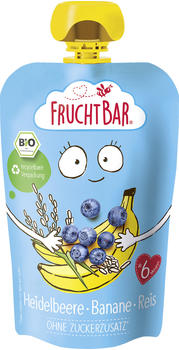 Frucht Bar Bio Fruchtpüree Heidelbeere Banane Reis