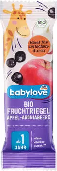 Babylove Bio Fruchtriegel Apfel-Aroniabeere (25 g)