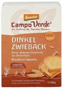 Campo Verde Dinkel Zwieback, Demeter