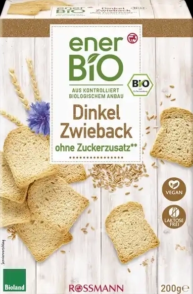 Ener Bio Dinkel Zwieback, Bioland