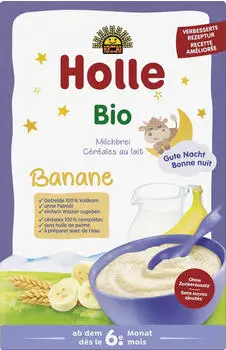 Holle Abendbrei Milch Banane ab dem 6. Monat Holle (250 g) Holle Abendbrei Milch Banane ab dem 6. Monat Holle (250 g)