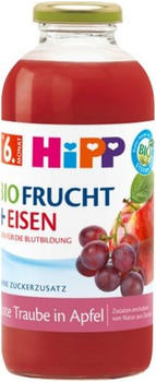 Hipp Saft Frucht + Eisen Rote Traube in Apfel ab dem 6. Monat (500 ml) Hipp Saft Frucht + Eisen Rote Traube in Apfel ab dem 6. Monat (500 ml)