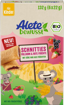 Alete Kindersnack Schnitties Vollkorn Rote Früchte (6x22 g), ab 3 Jahren Alete bewusst (132 g)