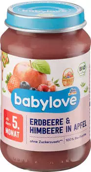 Dm Babylove Erdbeere & Himbeere in Apfel Dm Babylove Erdbeere & Himbeere in Apfel