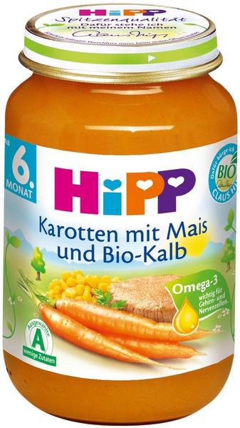 Hipp Karotten mit Mais und Bio-Kalb (190 g)