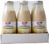 HIPP Sondennahrung Milch Banane & Pfirsi 12X500 ml