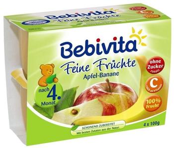 Bebivita Feine Früchte Apfel-Banane 4 x 100 g