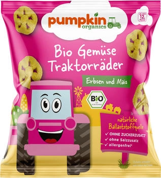 Pumpkin Organics Bio Gemüse Traktorräder Erbsen & Mais