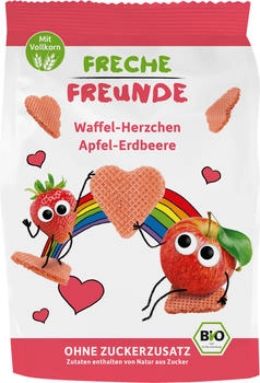 erdbär Kindersnack Waffel-Herzchen Apfel-Erdbeere, ab 1 Jahr (25 g)