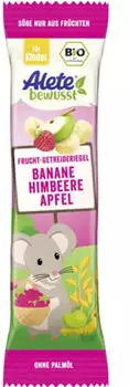 Alete bewusst Bio Frucht-Getreideriegel Banane Himbeere Apfel
