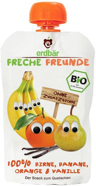 erdbär Freche Freunde zum Quetschen Birne Banane Orange & Vanille (100 g)