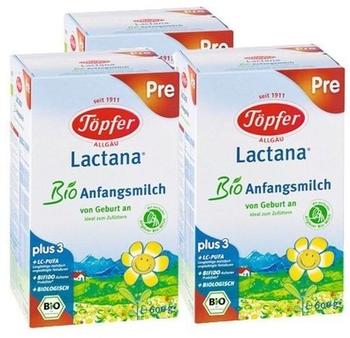 Töpfer Lactana Bio Pre Anfangsmilch 3 x 600 g