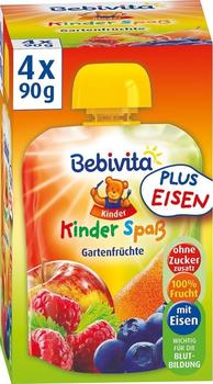 Bebivita Kinder Spaß Gartenfrüchte 4 x 90 g
