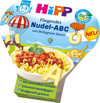 HiPP Bio Fliegendes Nudel-ABC mit Bolognese Sauce 250 g