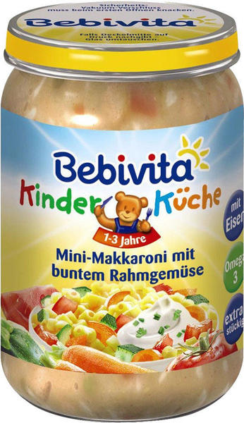 Bebivita Kinder-Küche Mini-Makkaroni mit buntem Rahmgemüse (250g)