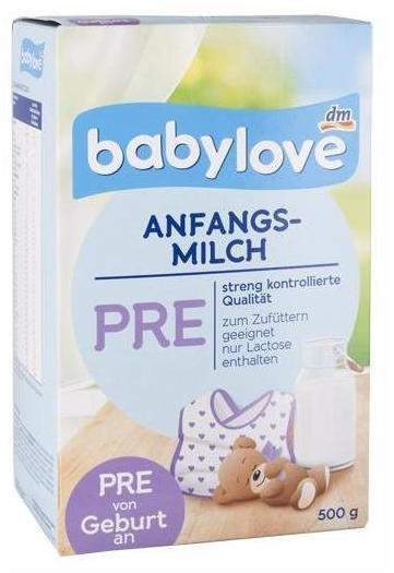 Babylove Anfangsmilch Pre 500 g
