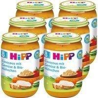 HiPP Couscous mit Gemüse und Bio-Hühnchen 6 x 220 g),