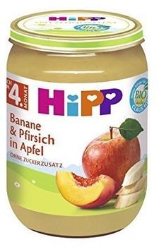HiPP Bio Banane und Pfirsich in Apfel 6 x 190 g