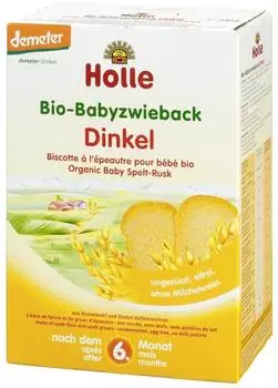 Holle Bio-Babyzwieback Dinkel (200 g) Holle Bio-Babyzwieback Dinkel (200 g)