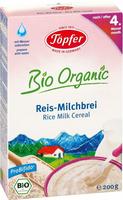 Töpfer Bio Organic Reis-Milchbrei 200g