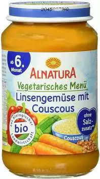 Alnatura Vegetarisches Men&uuml; Linsengem&uuml;se mit Couscous 190g