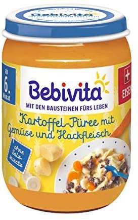 Bebivita Kartoffel-Püree mit Gemüse und Hackfleisch 190g