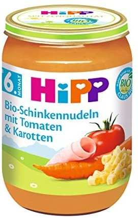 Hipp Bio-Schinkennudeln mit Tomaten und Karotten (190 g)