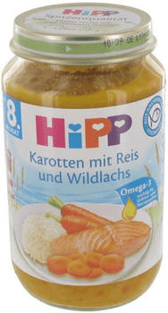 Hipp Karotten mit Reis und Wildlachs (220 g)