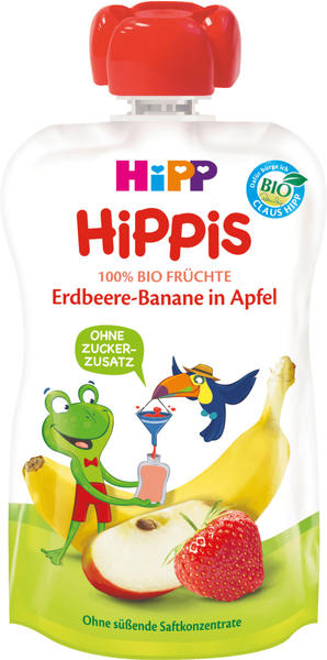 Hipp Hippis Quetschie Erdbeere-Banane in Apfel (100 g)
