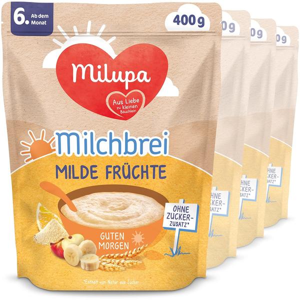 Milupa Guten Morgen Milchbrei Milde Früchte (400 g)