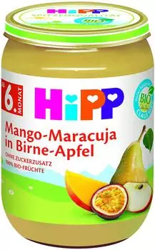 Hipp Früchte Mango-Maracuja in Birne-Apfel (190 g)