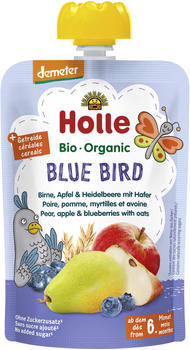 Holle Demeter Blue Bird - Pouchy Birne, Apfel & Heidelbeere mit Hafer (100g)