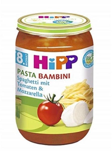 Hipp Pasta Bambini Spaghetti mit Tomaten und Mozzarella (220 g)
