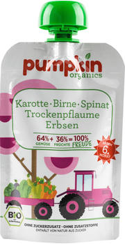 Pumpkin Organics FREUDE Karotte Birne Spinat Trockenpflaume Erbse (100 g) Pumpkin Organics FREUDE Karotte Birne Spinat Trockenpflaume Erbse (100 g)