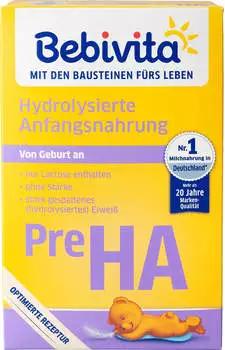Bebivita Hydrolysierte Anfangsnahrung Pre HA, 500g