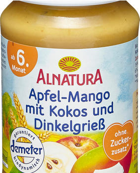Alnatura Bio Apfel-Mango mit Kokos und Dinkelgrieß