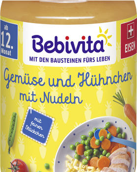 Bebivita Bio Gemüse und Hühnchen mit Nudeln