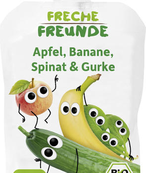 erdbär Bio Freche Freunde 100% Apfel, Banane, Spinat & Gurke