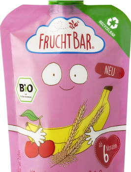Frucht Bar Bio Fruchtpüree Kirsche, Banane, Grieß
