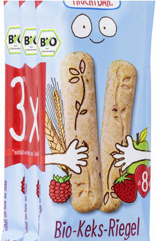 Frucht Bar Bio Keks-Riegel mit Dinkel, Himbeere, Erdbeere, Apfel