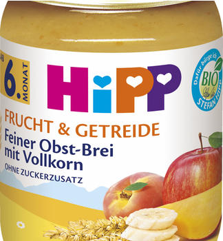 Hipp Bio Frucht & Getreide Feiner Obst-Brei mit Vollkorn